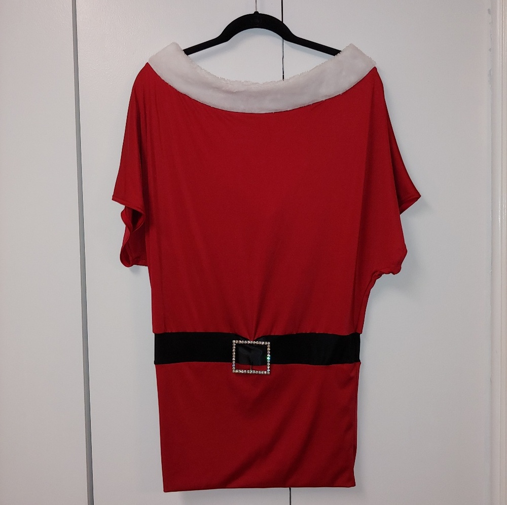 EUC Frederick's Christmas Santa Mini Dress, S - Picture 2 of 8